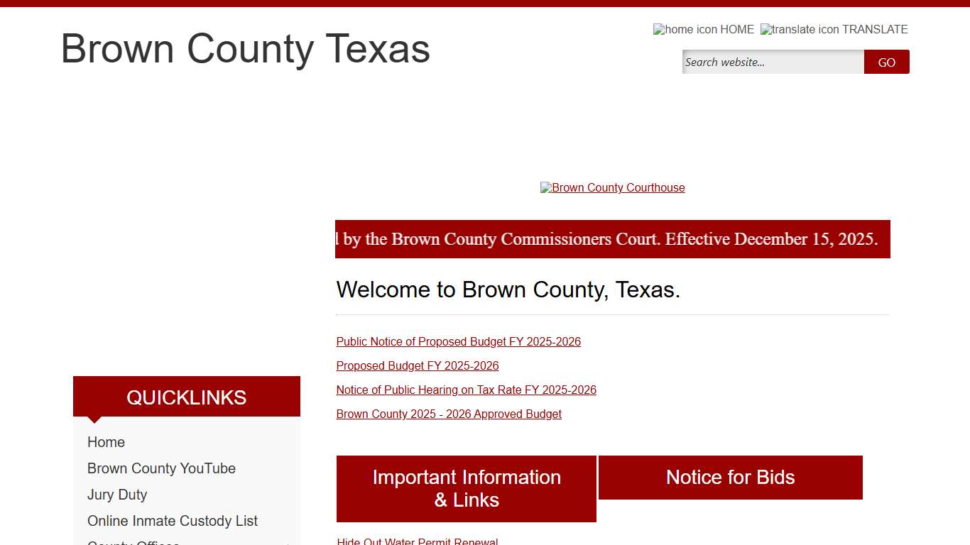 Home Page - Brown County